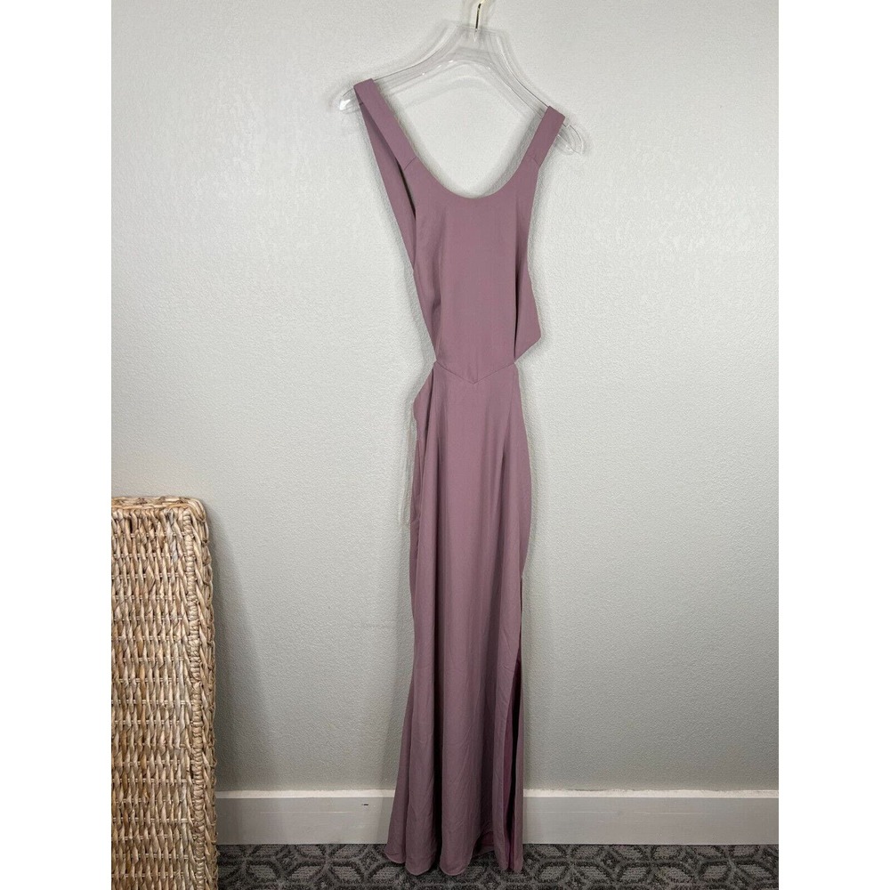 Fame and Partners Women Cutout Maxi Dress Open Back Pink Size 2 NWT